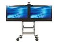 Avteq Dual Display Mobile Cart for 32-55 Displays, RPS-500L, 14620833, Computer Carts