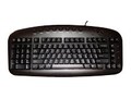 Ergoguys Left Handed Wired Keyboard, USB Black, KBS-29BLK, 8904291, Keyboards & Keypads