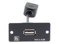 Kramer USB-A TO USB-B Insert - Black, WU-AB(B)                      , 41957479, Rack Cable Management
