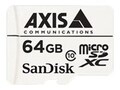 Axis 64GB MicroSDXC Flash Memory Card, Class 10, 5801-951, 33617496, Memory - Flash