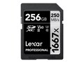 Lexar LEXAR PRO SDXC,1667X 256GB,C10, LSD256CBNA1667                , 41889585, Memory - Flash