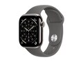 Apple Watch Series 11, GPS + Cellular, 42mm, Natural Titanium Case with Stone Gray Sport Band - M L, MF8N4LW/A                     , 42039466, Wearable Technology - Apple Watch Series 6-7