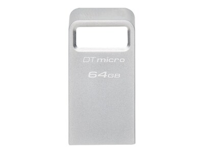 Kingston 64GB DataTraveler Micro 200MB s Metal USB 3.2 Gen 1 Flash Drive, DTMC3G2/64GB, 41482993, Flash Drives