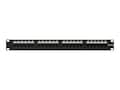 UNC 24-Port 1RMU Cat5e 110 Type Patch Panel, PPC5E-24PT-1U, 20593229, Patch Panels