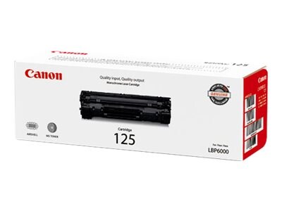 Canon Black Type 125 Toner Cartridge, 3484B001, 12171034, Toner and Imaging Components - OEM