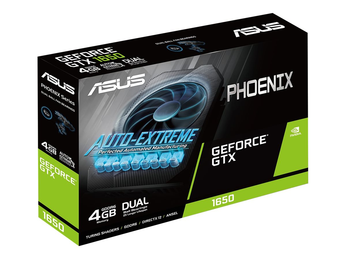 Asus Phoenix Geforce Gtx 1650 Pcie 3 0 Overclocked Graphics Ph Gtx1650 O4gd6 P
