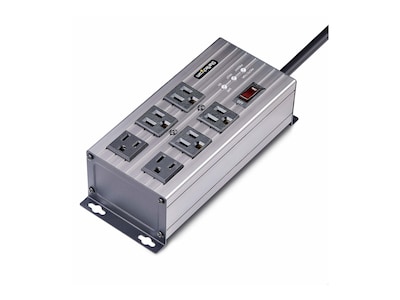 StarTech.com 6-Outlet NEMA 5-15P R 125V 15A Power Strip w EMI RFI Isolation, Surge Protection, 8ft Cord, 6N515S8-POWER-STRIP, 41871404, Power Strips StarTech.com 6-Outlet NEMA 5-15P R 125V 15A Power Strip w EMI RFI Isolation, Surge Protection, 8ft Cord, 6N515S8-POWER-STRIP, 41871404, Power Strips