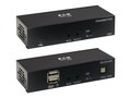 Tripp Lite DisplayPort over Cat6 Extender Kit, KVM Support, USB, 4K, DP1.2a, PoC, HDCP 2.2, 230 ft. (70 m), TAA, B127A-1A1-BDBD, 41250007, Video Converters, Extenders & Splitters