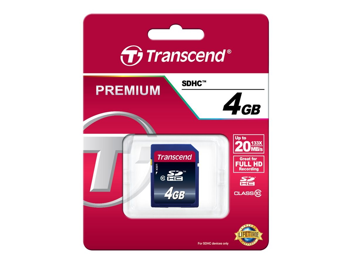 Transcend Ts4gsdhc10 4gb Sdhc Card Class 10 Flash Card 