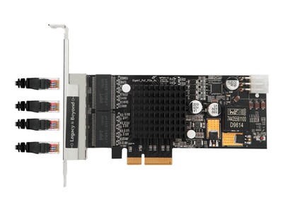 Siig 4-Port Gigabit Ethernet with PoE PCIe Card - Intel 350, LB-GE0811-S1, 41162006, Network Adapters & NICs Siig 4-Port Gigabit Ethernet with PoE PCIe Card - Intel 350, LB-GE0811-S1, 41162006, Network Adapters & NICs
