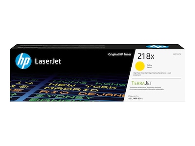 HP (W2182X) 218X High Yield Yellow Original LaserJet Toner Cartridge, W2182X, 41792349, Toner and Imaging Components - OEM HP (W2182X) 218X High Yield Yellow Original LaserJet Toner Cartridge, W2182X, 41792349, Toner and Imaging Components - OEM