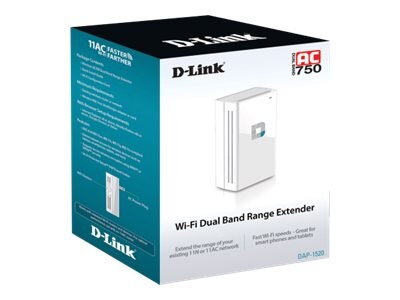 D-Link DAP-1520 Wireless AC 750 Access Point Range Extender WiFi Signal Repeater 