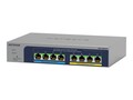 Netgear MS108EUP 1U RM 230W PoE++ Managed Switch 4x2.5GbE PoE++ 60W 1x2.5GbE PoE+ 30W, MS108EUP-100NAS, 41357673, Network Switches