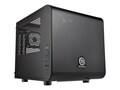 Thermaltake Chassis, Core V1 Mini Case Mini-ITX 2x3.5 Bays 2x2.5 Bays 2xSlots No PSU, Black, CA-1B8-00S1WN-00, 17675400, Cases - Systems/Servers