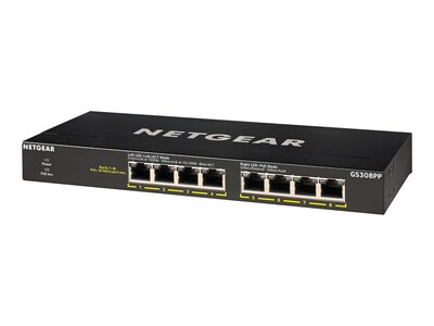 Netgear 8-port GbE PoE+ Unmanaged Switch w Flex PoE, GS308PP-100NAS, 37836709, Network Switches
