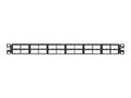 Panduit Mini-Com 48-Port Modular Patch Panel High Density 1U, Black, ROHS, CPP48HDWBLY, 8601661, Patch Panels