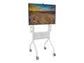 Legrand Voyager Manual Height Adjustable AV Cart for 50-75 Displays, White, LSCUW, 41536752, Stands & Mounts - Digital Signage & TVs