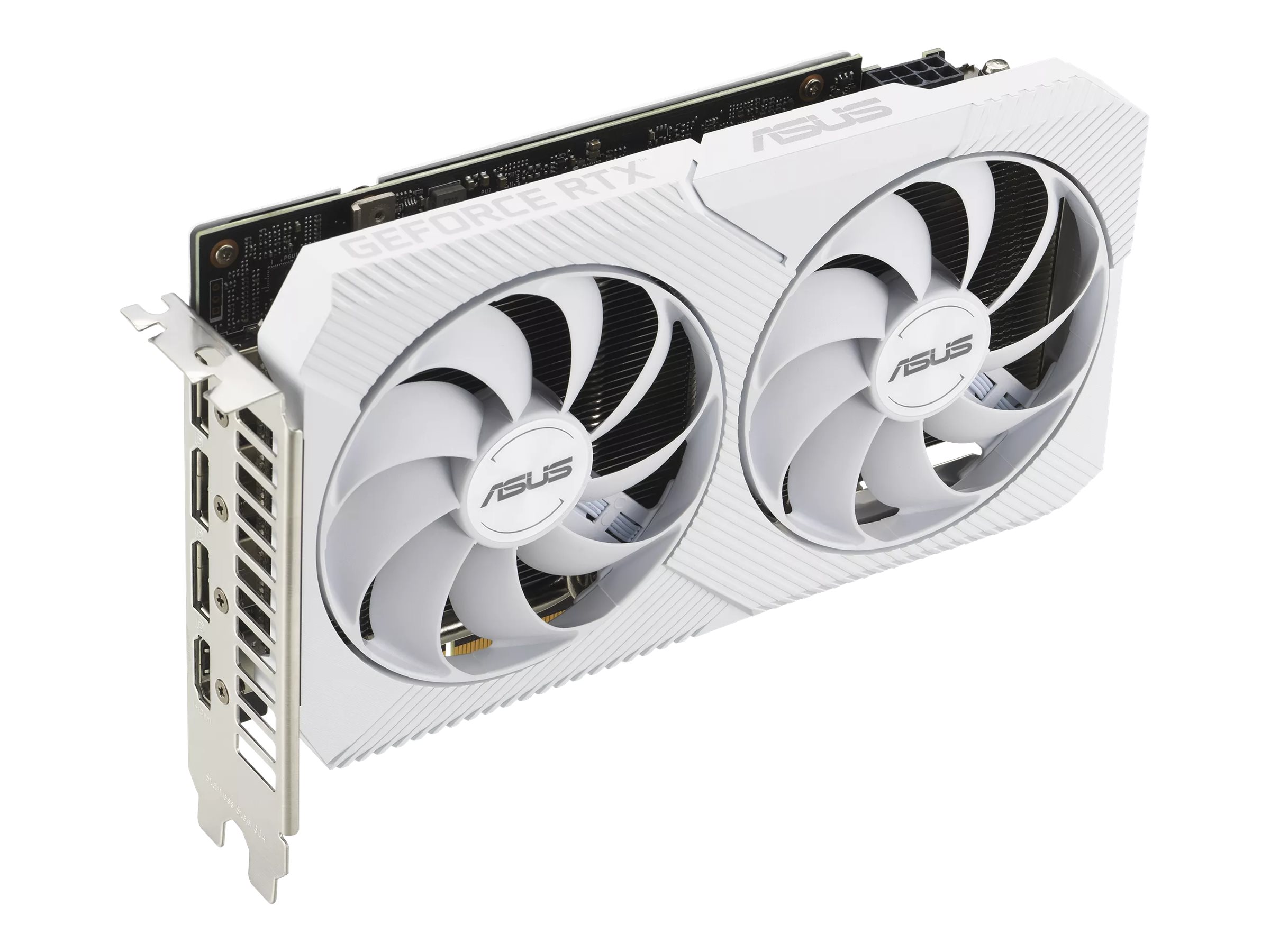 Asus Dual GeForce RTX 3060 White Overclocked PCIe 4.0 Graphics