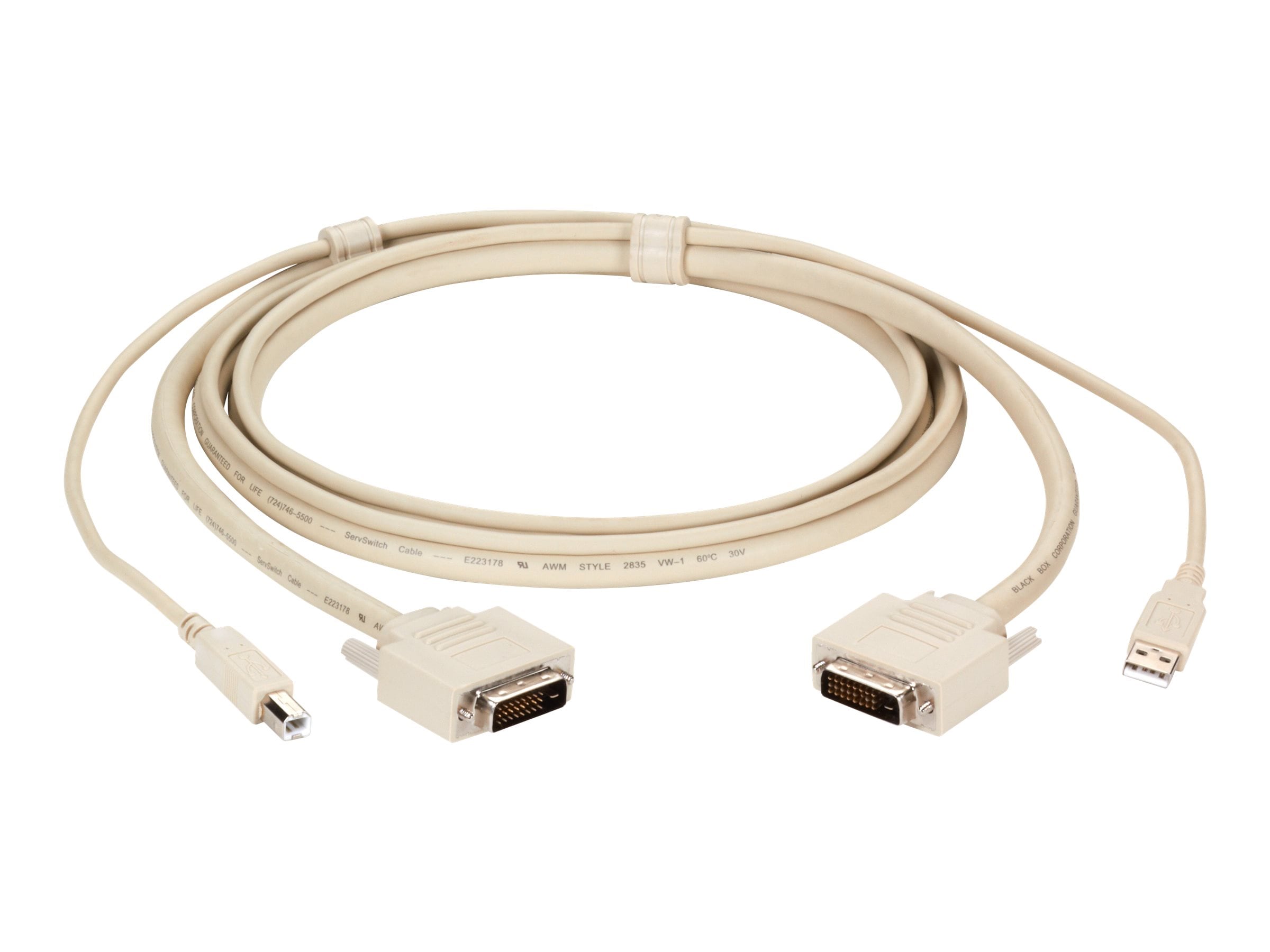 Black Box ServSwitch DVI USB Cable, 6ft - Thumbnail 2