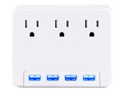 CyberPower 3 AC Outlet Wall Tap 125V 4 Lighted 4.2A , P3WU, 37267681, Surge Suppressors