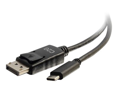 C2G USB-C to DisplayPort M M 4K 30Hz Adapter Cable, Black, 3ft, 26901, 38132471, Cables