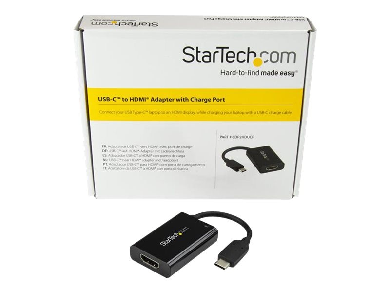 StarTech.com Adaptateur USB C vers HDMI - Vidéo 4K 60Hz, HDR10 - Dongle USB  vers HDMI 2.0