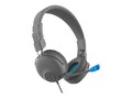 JLab JBUDDIES Learn On-Ear Kids Headphones - Gray, HJLEARNRGRYBLU4, 41530507, Headsets (w/ microphone)