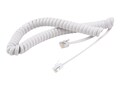 Cisco Spare Handset Cord WHT 8800 DX , CP-DX-W-CORD=, 41077948, Telephones - Consumer