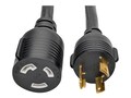 Tripp Lite Heavy-Duty Power Extension Cord, 30A, 10 AWG, NEMA L5-30P to NEMA L5-30R Locking Connectors, 6ft, P046-006-LL-30A, 33678731, Power Cords