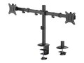 Siig Dual Monitor Articulating Desk Mount for 13 to 27 Displays, CE-MT1822-S1, 41762618, Stands & Mounts - Desktop Monitors