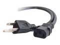 C2G 18AWG Universal Computer Power Cord IEC320 C13 to NEMA 5-15P 10ft, 03134, 130345, Power Cords