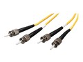 Tripp Lite Fiber Optic Patch Cable, ST ST, Duplex Singlemode, 3m, N352-03M, 7373213, Cables