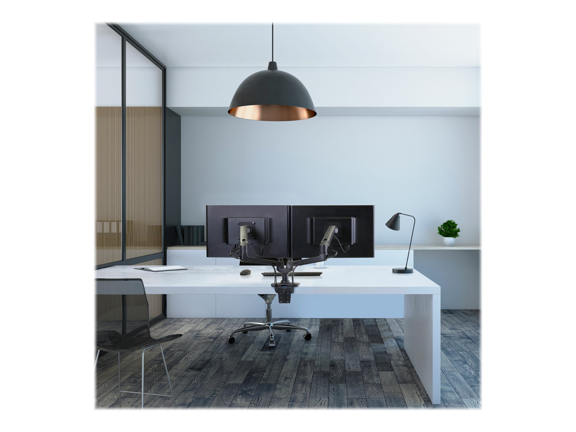 ergotoron45-245-224 ＋ ASUS VG27V × 2台