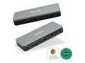 Plugable Dual 4K 2x DisplayPort 2x HDMI USB-C Driverless Dock, UD-MSTHDC, 41626639, Docking Stations & Port Replicators
