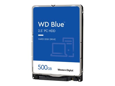 Western Digital 500GB WD Blue SATA 6Gb s 2.5 7mm Internal Hard Drive, WD5000LPZX, 41292398, Hard Drives - Internal