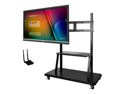 ViewSonic Bundle 55 IFP5550 ViewBoard 4K LED-LCD Touchscreen Display with Wireless AC Adapter, Trolley Cart, IFP5550-E2, 36339831, Monitors - Large Format - Touchscreen