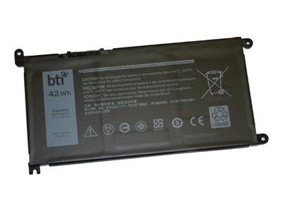 BTI Replacement Notebook Battery F , YRDD6-BTI, 41179215, Batteries - Notebook BTI Replacement Notebook Battery F , YRDD6-BTI, 41179215, Batteries - Notebook