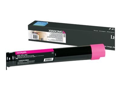 Lexmark Magenta Extra High Yield Toner Cartridge for X950de, X952dte & X954dhe Color Laser MFPs, X950X2MG, 12869846, Toner and Imaging Components - OEM Lexmark Magenta Extra High Yield Toner Cartridge for X950de, X952dte & X954dhe Color Laser MFPs, X950X2MG, 12869846, Toner and Imaging Components - OEM