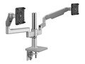 Humanscale PP, MFLEX M2.1 DUAL ASSY, SL, X22TBS, 41762775, Stands & Mounts - Desktop Monitors
