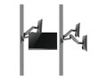 Siig High Premium Aluminum Gas Spring Wall Mount - Dual Monitor, CE-MT2M12-S1, 35932351, Stands & Mounts - Desktop Monitors