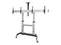 StarTech.com Dual TV Cart for 37-60in VESA TVs up to 110lb 50kg each, STNDMTVDUO, 41374739, Stands & Mounts - Digital Signage & TVs
