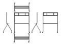 MAXHUB ST41B STAND CART FOR DS AND IF, ST41B, 41786442, Computer Carts