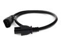 AddOn C14 Male to C15 Female 14AWG 100-250V at 10A Black Power Cable, 10ft, ADD-C142C1514AWG10FT, 36253798, Power Cords