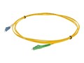 AddOn ALC to LC OS2 Duplex Fiber OFNR Riser-Rated Patch Cable, Yellow, 1m, ADD-ALC-LC-1MS9SMF, 32692902, Cables
