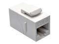 Tripp Lite Cat6 RJ-45 F F Straight-Through Modular In-Line Snap-In Coupler, White, N235-001-WH, 31659828, Cable Accessories