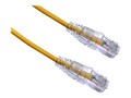 Axiom CAT6 550MHz BENDnFLEX Ultra-Thin UTP Snagless Patch Cable, Yellow, 5ft , C6BFSB-Y5-AX, 34602659, Cables