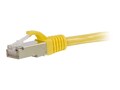 C2G Cat6 Snagless Shielded (STP) Network Patch Cable, Yellow, 1ft, 00859, 16195041, Cables