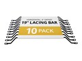 StarTech.com Horizontal Cable Lacing Bars w  4 Offset for Racks (10-pack), CMLB104, 34002864, Rack Cable Management