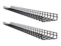 Tripp Lite Wire Mesh Cable Tray, 150mm x 50mm x 1500mm, 2-Pack, Black , SRWB6210X2STR, 41298018, Rack Cable Management