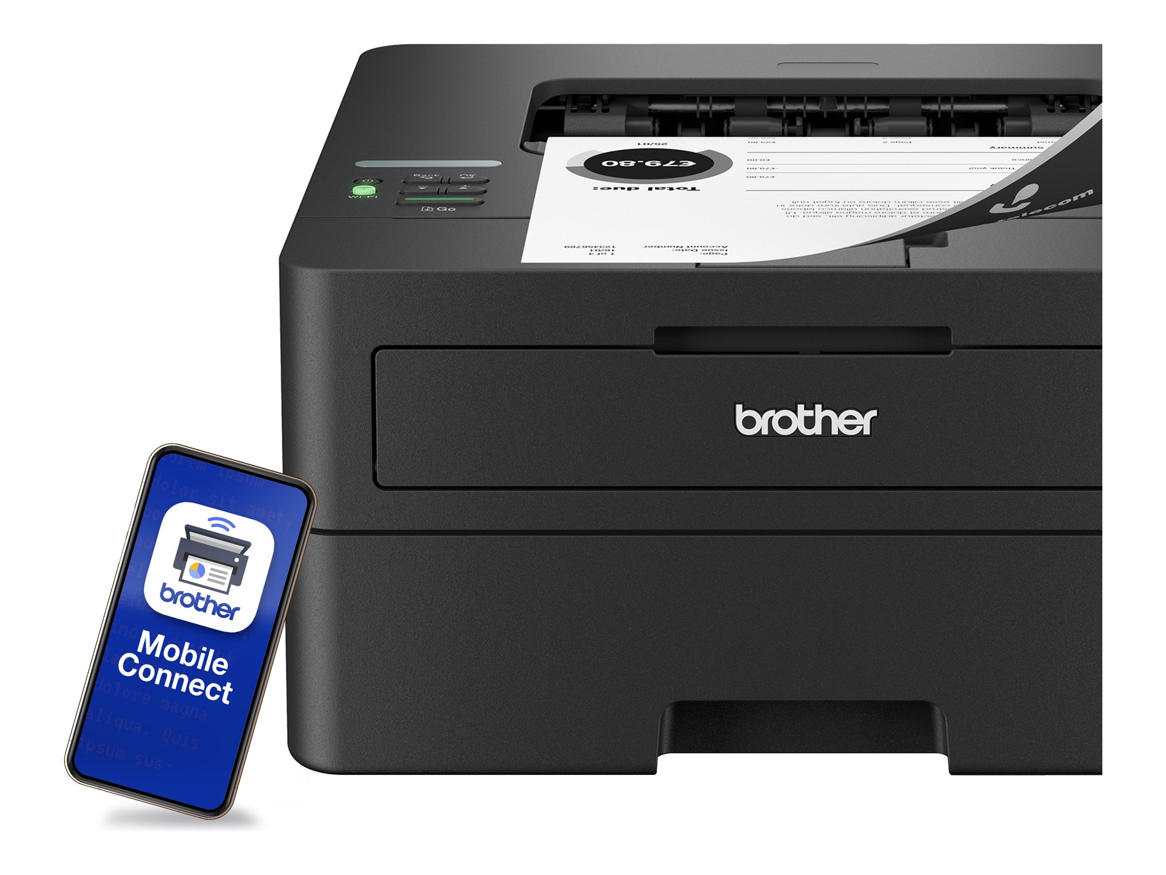 Brother HL-L2460DW Compact Monochrome Laser Printer (HLL2460DW)